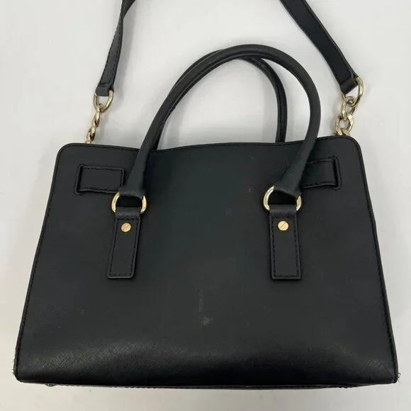 Michael Kors Black Chain Strap Shoulder Bag | Gold Hardware - Picture 8 of 10